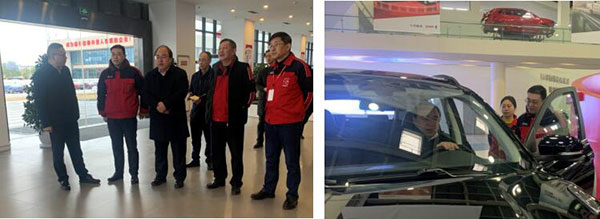 涪陵区委常委、宣传部部长一行莅临五月天伊人久久久久汽车调研